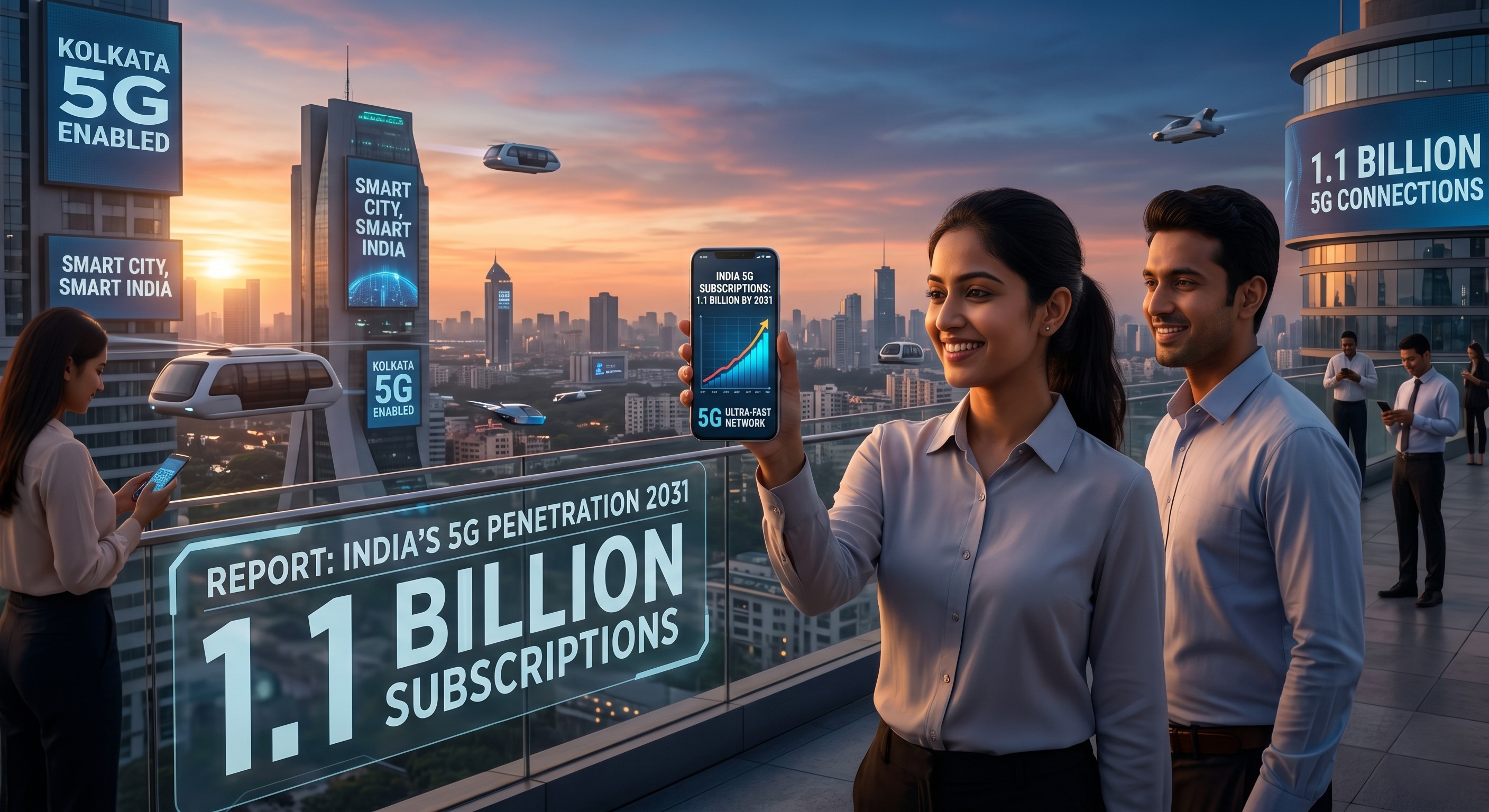 India Set for Massive 5G Expansion; Subscriber Base Expected to Cross 1.1 Billion by 2031